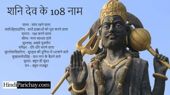 =}} शनि देव के 108 नाम {{= 108 Names of Lord Shani Dev in Hindi